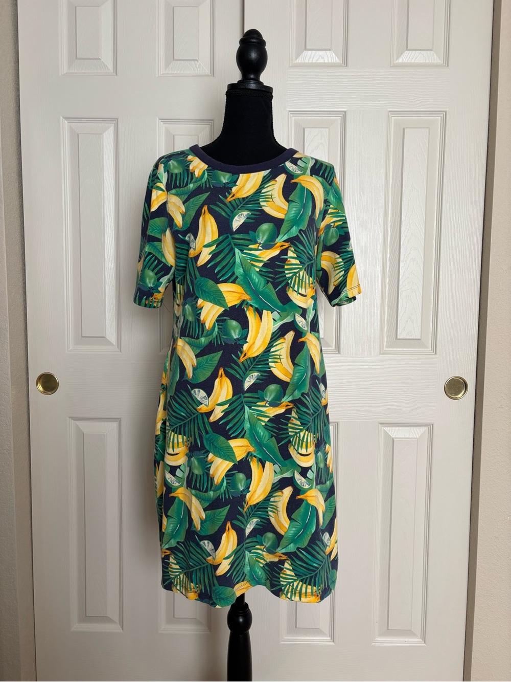 Old Navy Women’s Banana Print Short Sleeved Dress Size XL